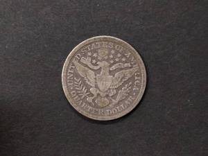 lot 134 image: 1896 Barber Silver Quarter...