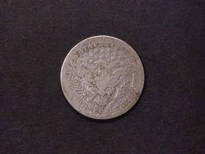 lot 136 image: 1908 D Barber Silver Quarter...