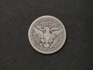 lot 137 image: 1909 Barber Silver Quarter...