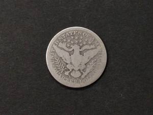 lot 142 image: 1916 D Barber Silver Quarter...