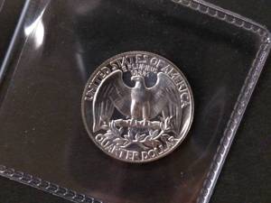 lot 148 image: 1962 Proof Silver Washington Quarte...