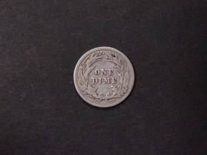 lot 156 image: 1901 Barber Silver Dime...