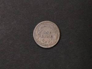lot 157 image: 1906 Barber Silver Dime...