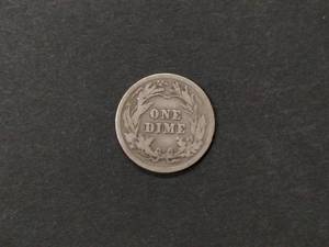 lot 163 image: 1916 Barber Silver Dime...