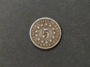 lot 165 image: 1867 Shield Nickel...
