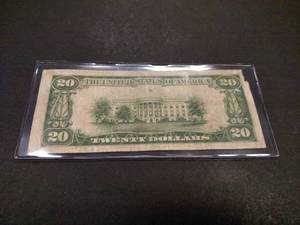 lot 183 image: 1928 Twenty Dollar National Currenc...