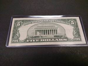 lot 187 image: 1928 F Five Dollar Red Seal United ...