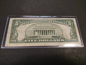 lot 191 image: 1953 A Star Note Five Dollar Silver...