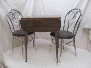 lot 49 image: dining table ,2 chairs