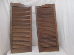 lot 65 image: Louvered swing doors