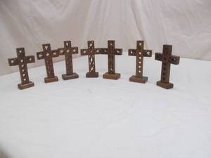 lot 86 image: wooden crosses