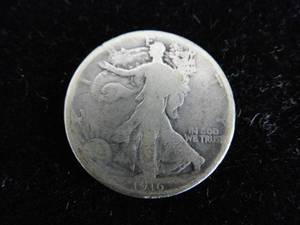 lot 26 image: 1916 Walking Liberty Half Dollar