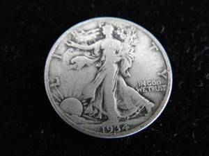 lot 29 image: 1934 Walking Liberty Half Dollar