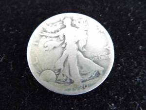 lot 38 image: 1920 Walking Liberty Half Dollar