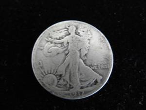 lot 44 image: 1917 Walking Liberty Half Dollar