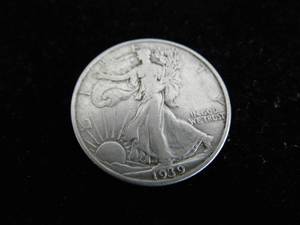 lot 45 image: 1939 Walking Liberty Half Dollar