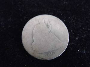 lot 47 image: 1861 Seated Liberty Half Dollar