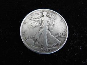 lot 51 image: 1943 Walking Liberty Half Dollar