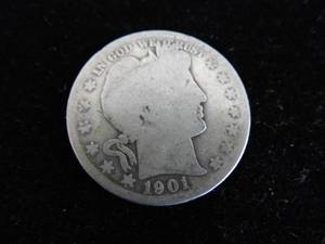 lot 55 image: 1901 Barber Half Dollar