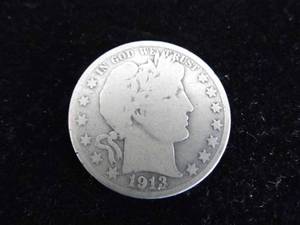 lot 57 image: 1913 Barber Half Dollar
