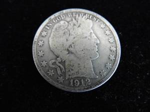 lot 58 image: 1912 Barber Half Dollar