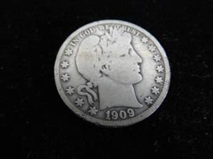 lot 59 image: 1909 Barber Half Dollar