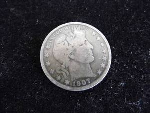 lot 62 image: 1907 Barber Half Dollar