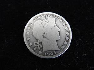 lot 63 image: 1905 Barber Half Dollar