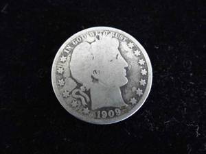 lot 68 image: 1909 Barber Half Dollar