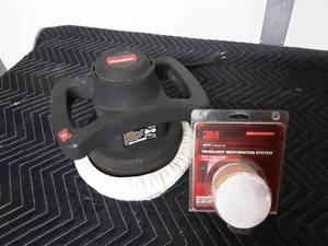 lot 9 image: Drill Master 10 Polisher, Head Lamp Restore System