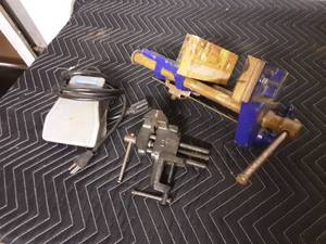 lot 12 image: 2-Vices (One Made In England), Foot Pedal Switch