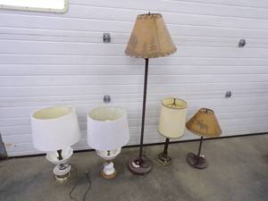 lot 51 image: Floor and Table Lamps