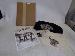 lot 38 image: ZZ Top Items including T Shirt XXL One set still sealed