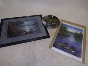 lot 36 image: Loon Prints and Plate