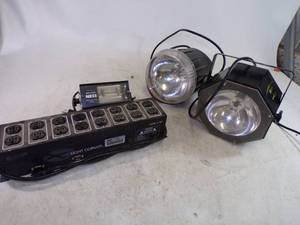 lot 66 image: 3 DJ Lights with Light Copilot
