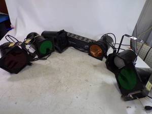 lot 70 image: 6 Solid Color Cannon Lights with Light Copilot