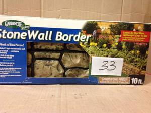 Dalen Products 6 in. x 10 ft. Tan Stone Wall Border not used