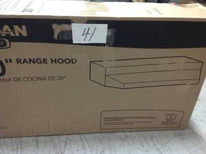 Broan 42000 Series 30 in. Under Cabinet Range Hood with Light in Bisque in good condition