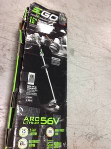 EGO 15 in. 56-Volt Lithium-Ion Cordless String Trimmer Kit with Foldable Shaft (2.5 Ah Battery and Charger Included) in good condition