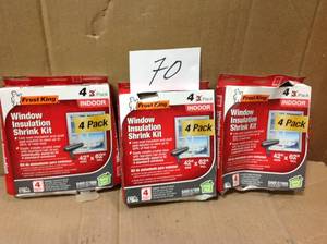 Frost King EO Indoor Window Insulation Kit (4 per Pack), Clear not used