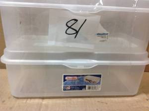 4.5 in. x 13 in. Large FlipTop Box in Clear in good condition