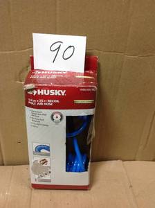Husky 14 in. x 25 ft. Polyurethane Recoil Air Hose in good condition