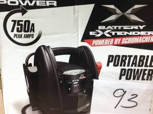 Schumacher Battery Extender 12-Volt, 750 Amp Battery Jump Starter in good condition