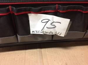 20 in. Pro Tool Tote with Removable Tool Wall MISSING HANDLE BOLT