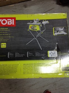 RYOBI 10 in. Table Saw with Folding Stand. in good conditions