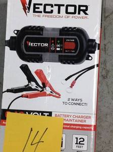lot 14 image: Vector 6-Volt12-Volt Battery Maintainer in good condition