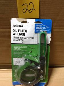 lot 22 image: Arnold Oil Filter Wrench in good condition