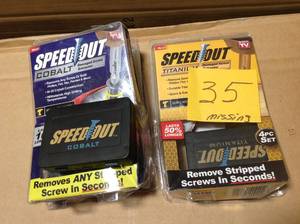 lot 35 image: Lot of Ontel Speed Out Speed Out Cobalt Extractors some missing pcs