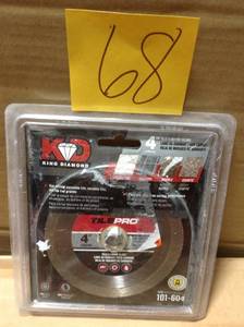 lot 68 image: KING DIAMOND 4 in. Diamond Continuous-Rim Circular Saw Blade in good condition