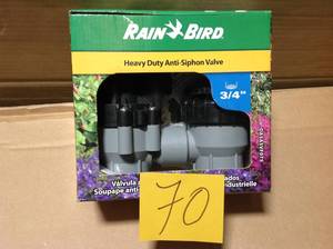 lot 70 image: Rain Bird 34 in. Anti-Siphon Irrigation Valve with Flow Control in good condition
